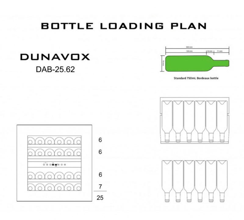Купить Встраиваемый винный шкаф DUNAVOX DAB-25.62DB.TO — Фото 6