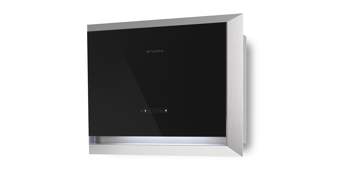 Наклонная вытяжка FABER TWICE ARIES BK GLASS/X A90																		 — описание, фото, цены в интернет-магазине PT Stores