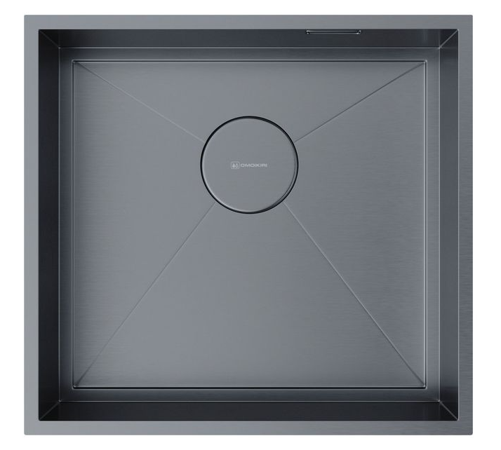 Мойка OMOIKIRI Kasen 48-26-GM нерж.сталь/вороненая сталь																		 — описание, фото, цены в интернет-магазине PT Stores