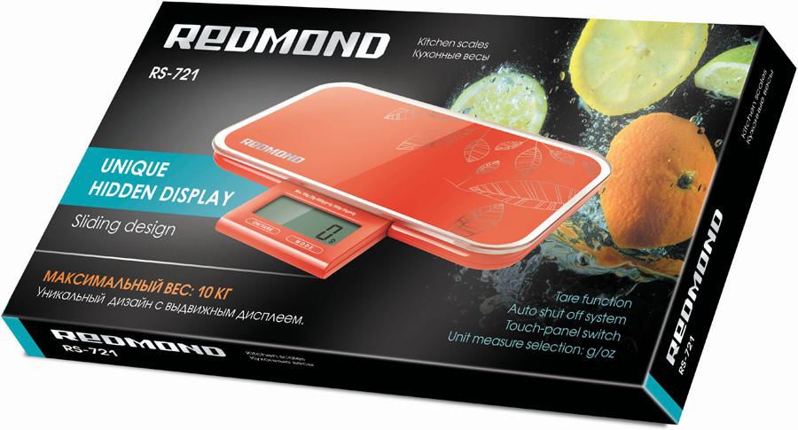 Купить Кухонные весы Redmond RS-721 (Красный) — Фото 4