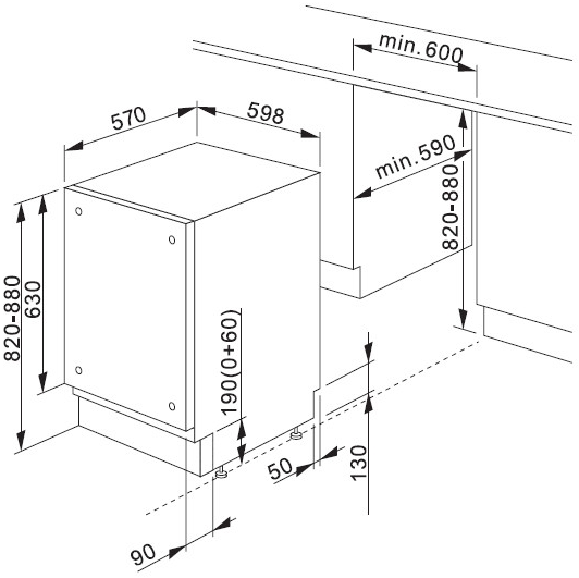 Купить Встраиваемая посудомоечная машина HANSA ZIM 466 ER — Фото 3