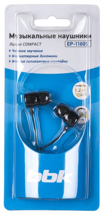 Купить Наушники BBK EP-1180S черный — Фото 2