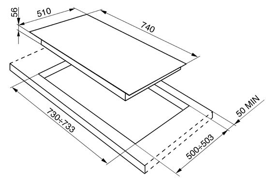 Купить Газовая варочная панель SMEG PVS750 — Фото 2