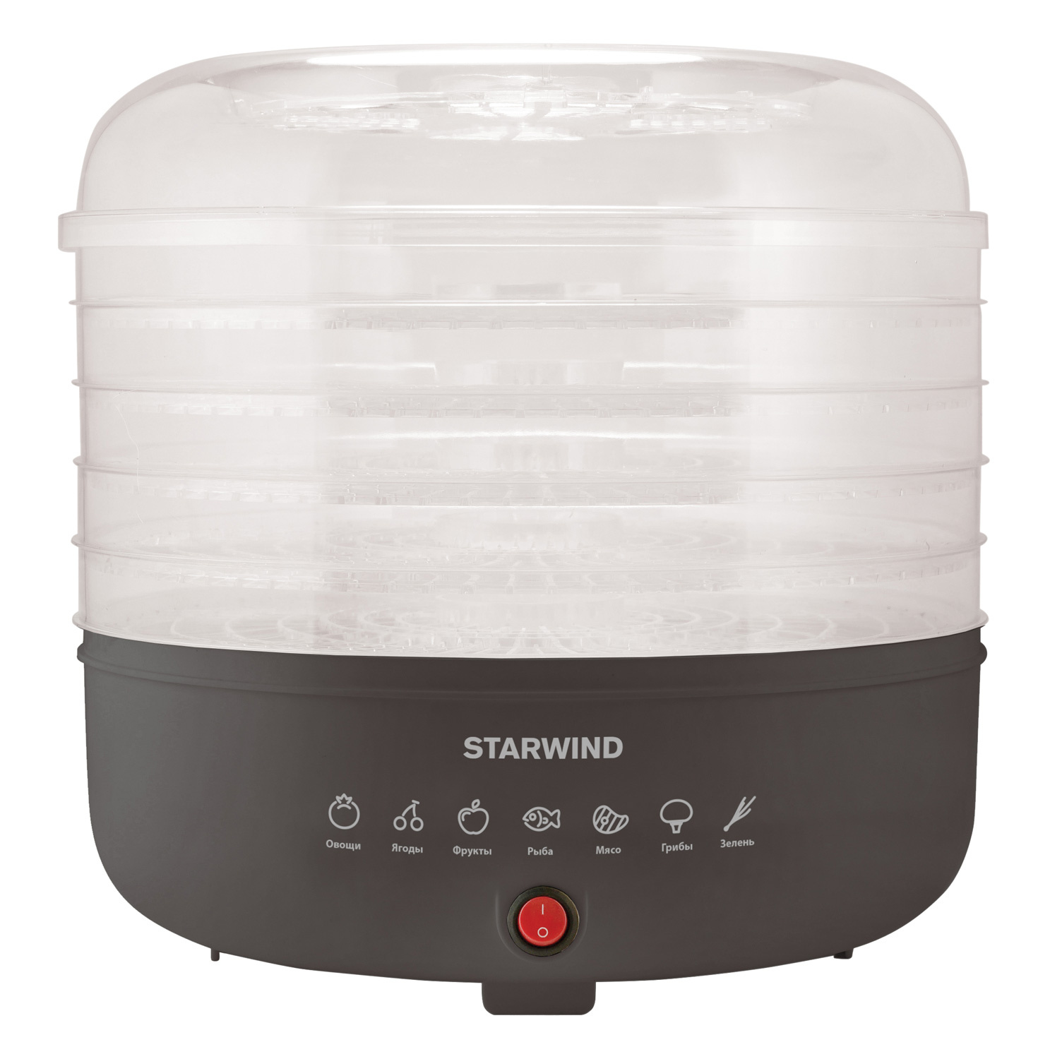 Сушилка для овощей и фруктов Starwind SFD1510 5под. 150Вт серый																		 — описание, фото, цены в интернет-магазине PT Stores