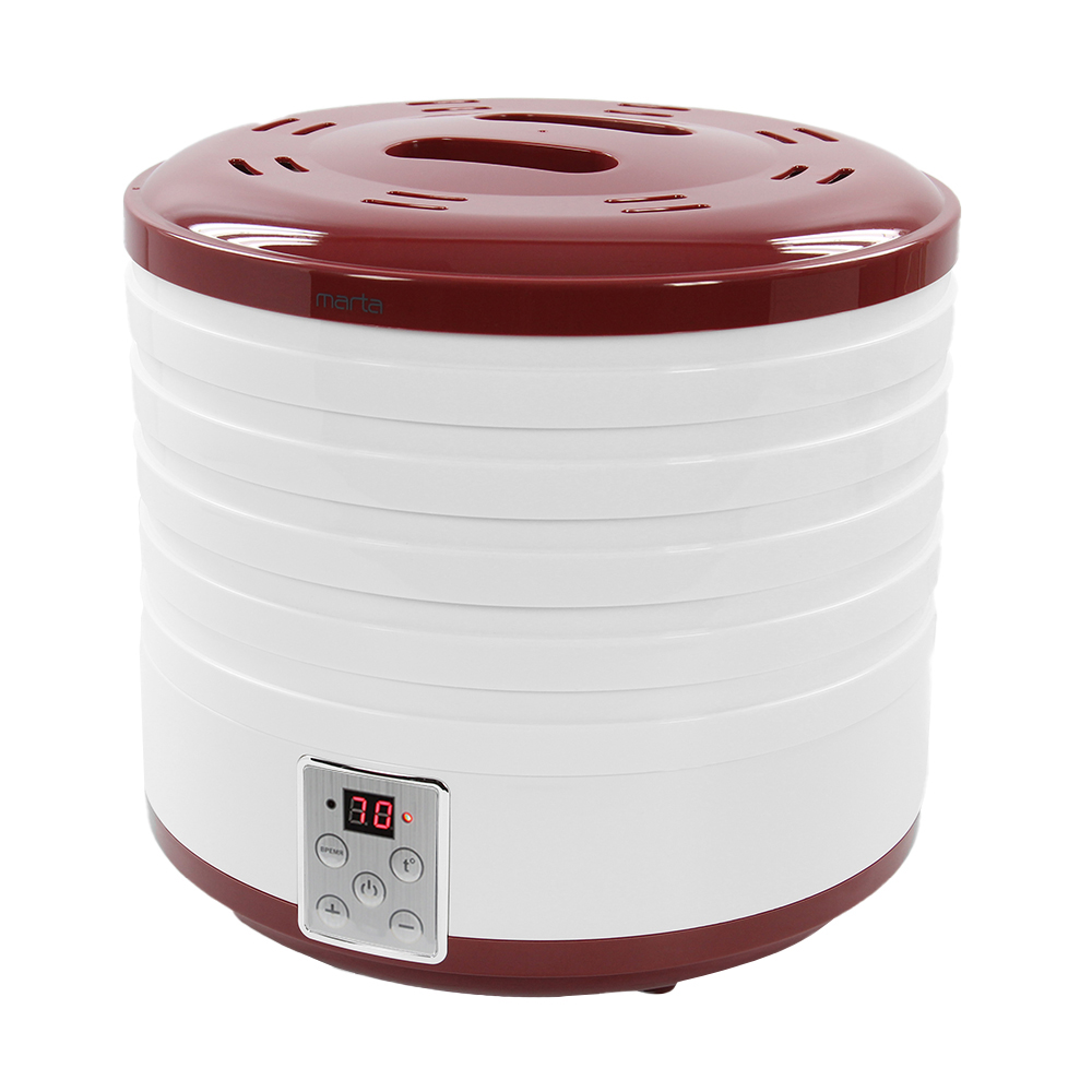 Купить Сушилка для овощей и фруктов MARTA MT-1954 бордовый гранат — Фото 6