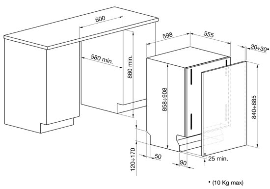 Купить Встраиваемая посудомоечная машина SMEG STLA825A-1 — Фото 5