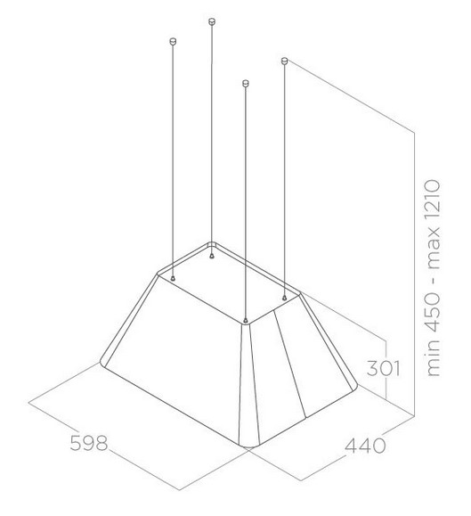 Купить Островная вытяжка ELICA IKONA LIGHT WH/F/60 — Фото 3