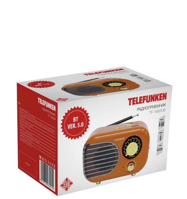 Купить  TELEFUNKEN TF-1682B(ОРАНЖЕВЫЙ С ЗОЛОТЫМ) — Фото 2