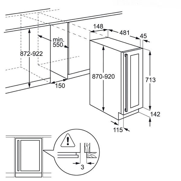 Купить Встраиваемый винный шкаф Electrolux ERW 0273 AOA — Фото 3