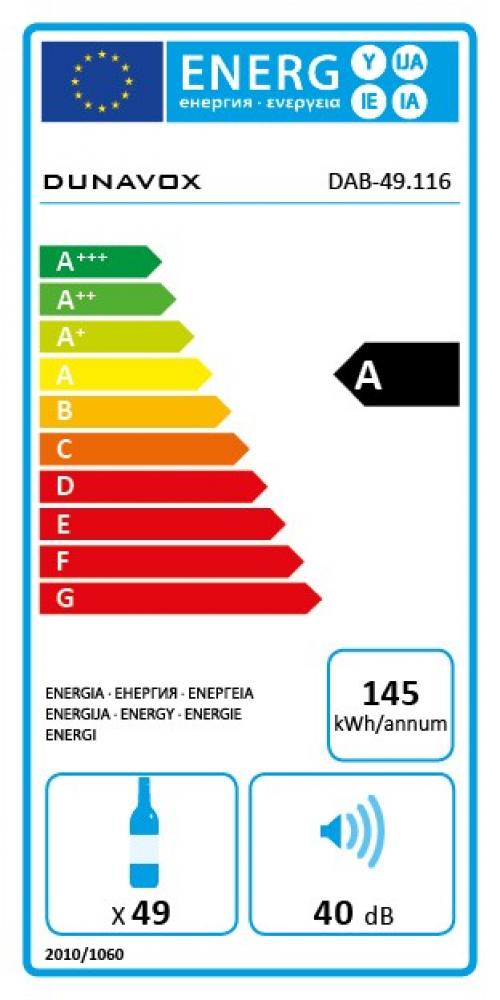 Купить Встраиваемый винный шкаф DUNAVOX DAB-49.116DB.TO — Фото 3