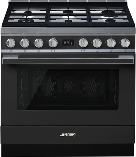 Комбинированная плита SMEG CPF9GPBL																		 — описание, фото, цены в интернет-магазине PT Stores