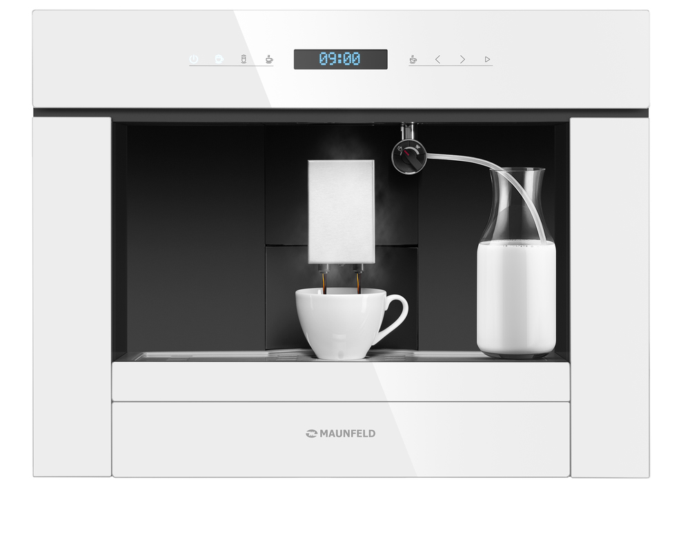 Встраиваемая кофемашина MAUNFELD AMCM1503W																		 — описание, фото, цены в интернет-магазине PT Stores