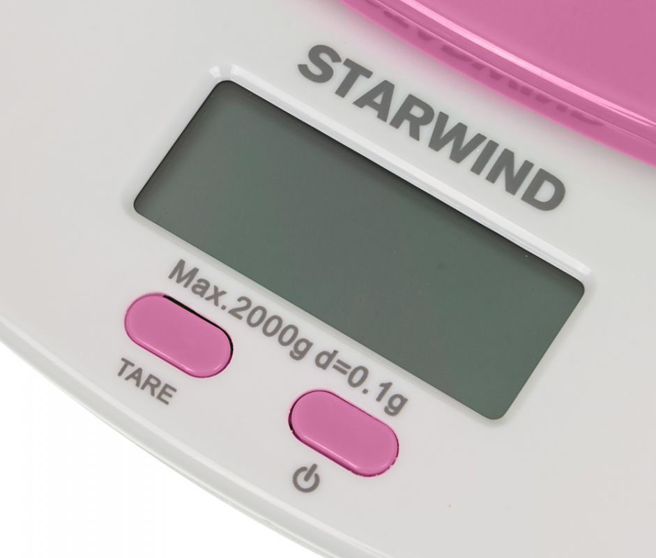 Купить Кухонные весы Starwind SSK2157 розовый — Фото 4
