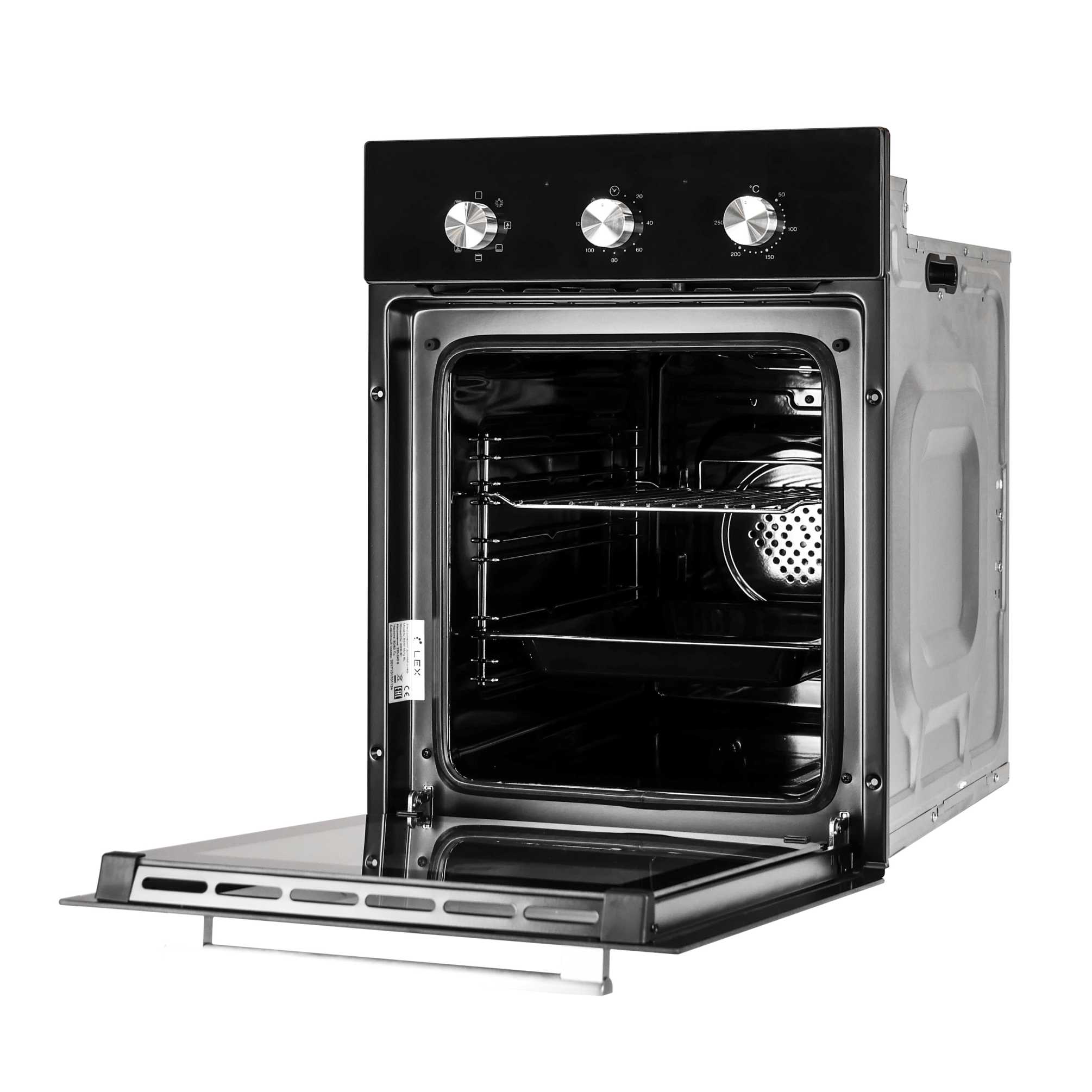 Купить Электрический духовой шкаф LEX EDM 4570 BL стекло черное — Фото 2
