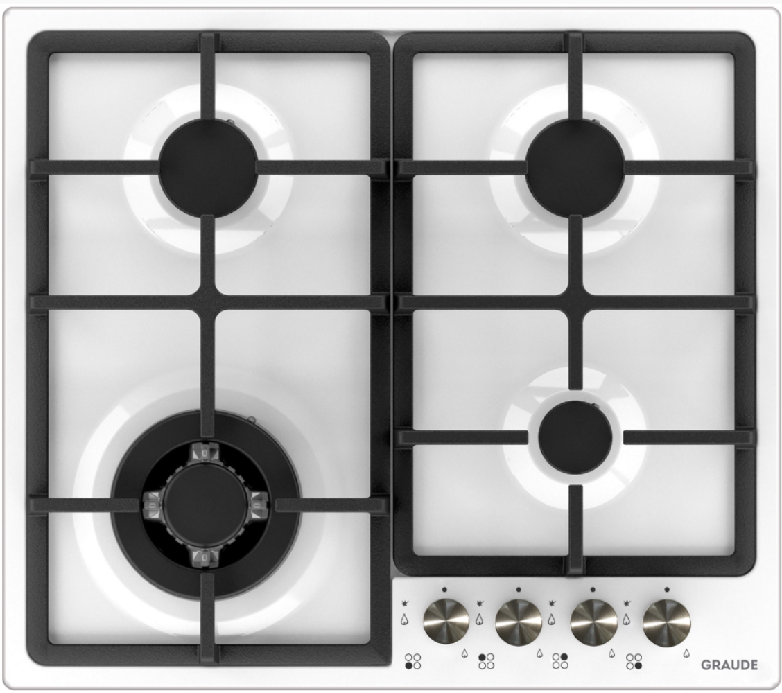 Газовая варочная панель GRAUDE GSK 60.1 WM																		 — описание, фото, цены в интернет-магазине PT Stores