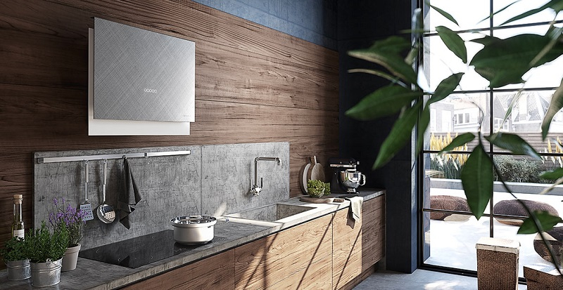 Купить Наклонная вытяжка FABER TALIKA DARK GREY CONCRETE A80 — Фото 2