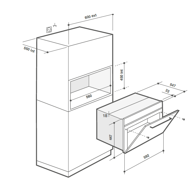 Купить Встраиваемая СВЧ печь DE DIETRICH DKE7335X — Фото 2