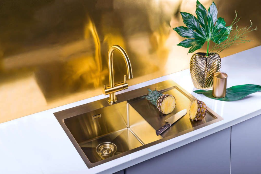 Купить Мойка OMOIKIRI Akisame 78-LG-R нерж.сталь/светлое золото — Фото 4