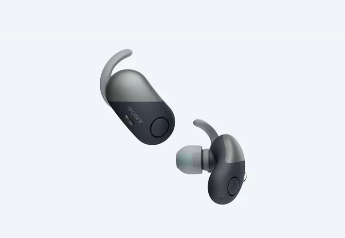 Наушники SONY WF-SP700N black																		 — описание, фото, цены в интернет-магазине PT Stores