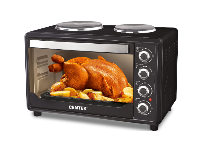 Мини-печь CENTEK CT-1530-36 PLATE черный																		 — описание, фото, цены в интернет-магазине PT Stores