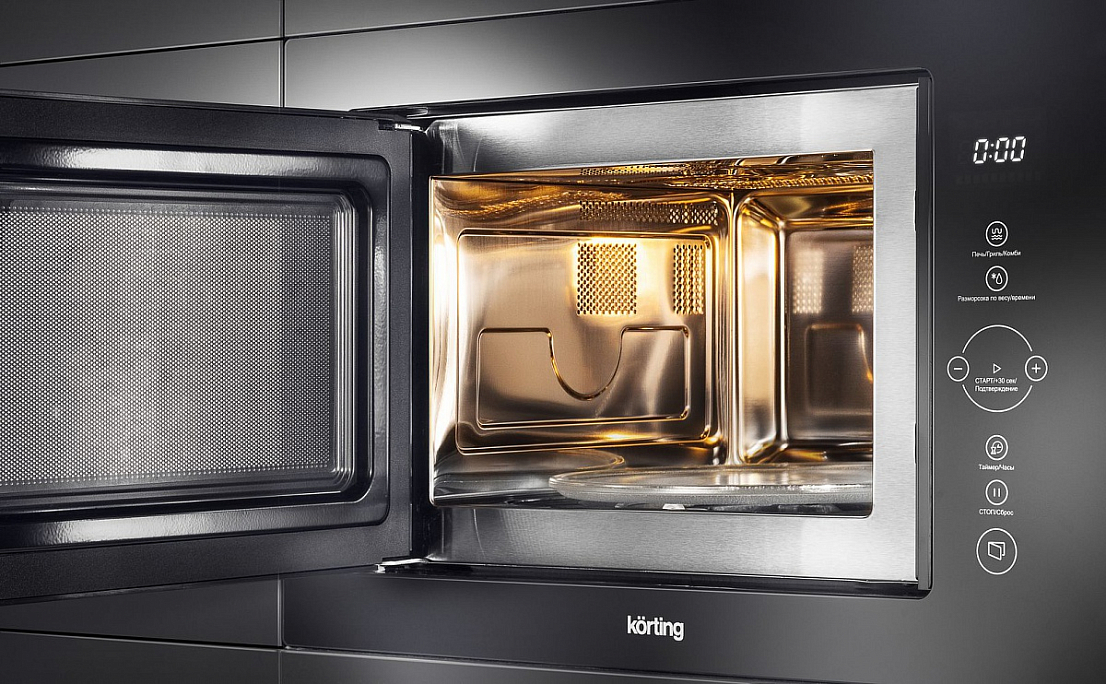 Купить Встраиваемая СВЧ печь KORTING KMI 825 TGN — Фото 4