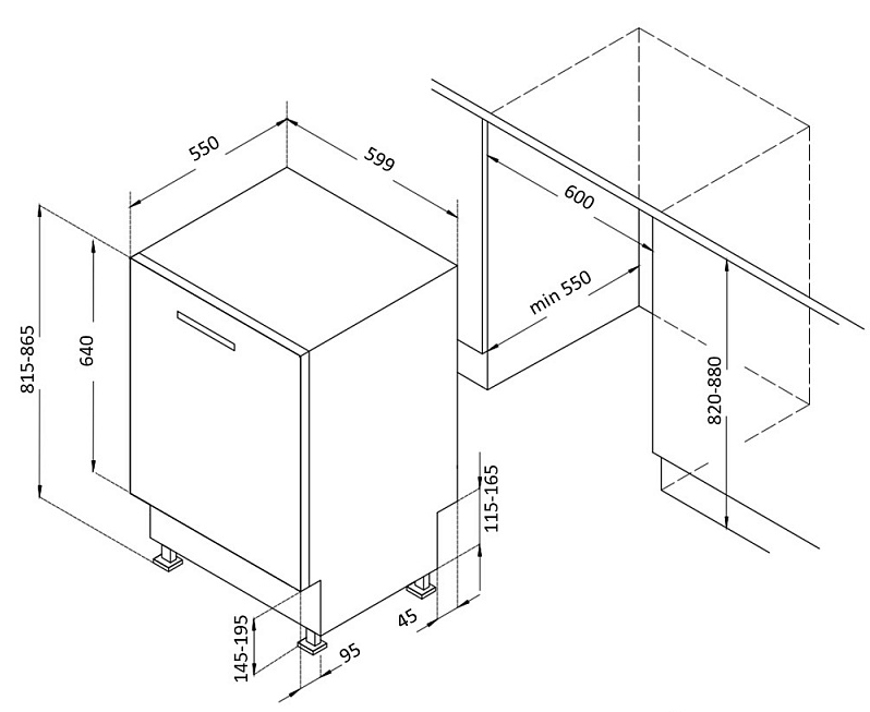 Купить Встраиваемая посудомоечная машина KORTING KDI 60110 — Фото 3