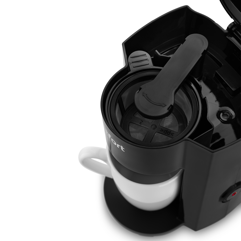 Купить Кофеварка Kitfort KT-763 350Вт черный — Фото 4