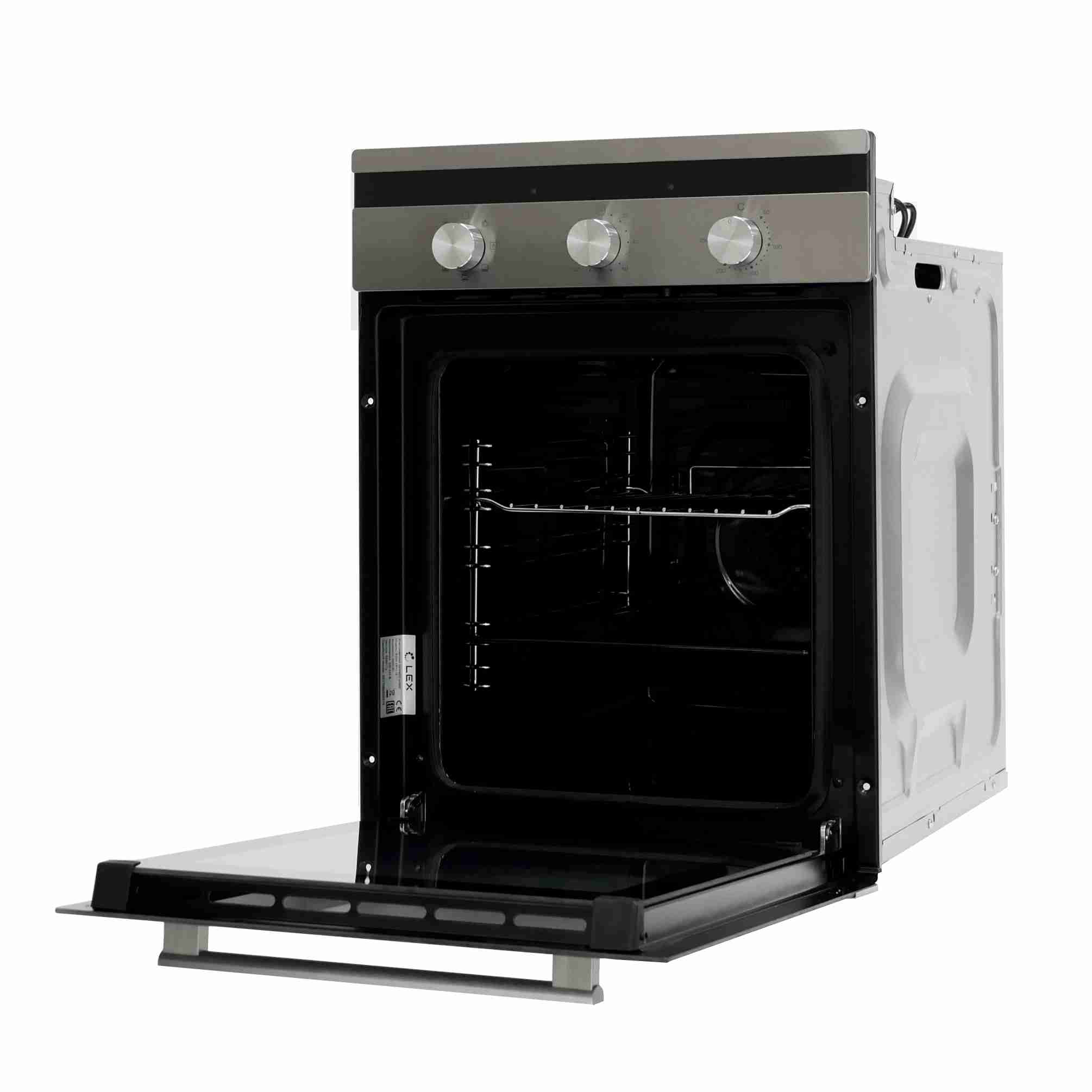 Купить Электрический духовой шкаф LEX EDM 4570 IX стекло белое — Фото 2