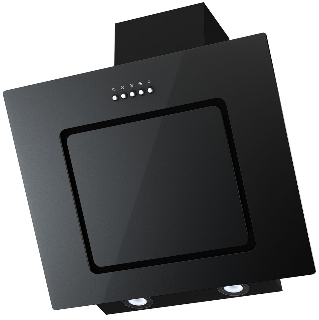 Наклонная вытяжка KRONA KIRSA 600 black/black glass																		 — описание, фото, цены в интернет-магазине PT Stores