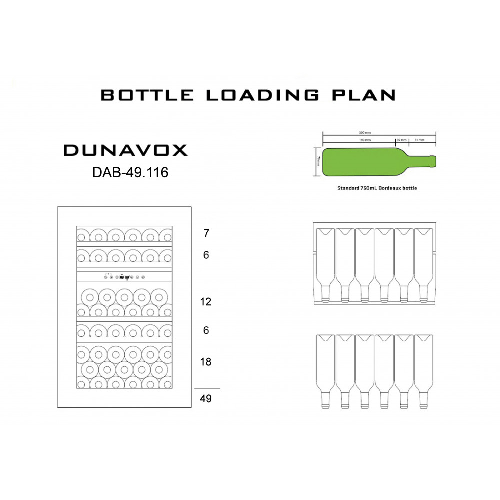Купить Встраиваемый винный шкаф DUNAVOX DAB-49.116DB.TO — Фото 6