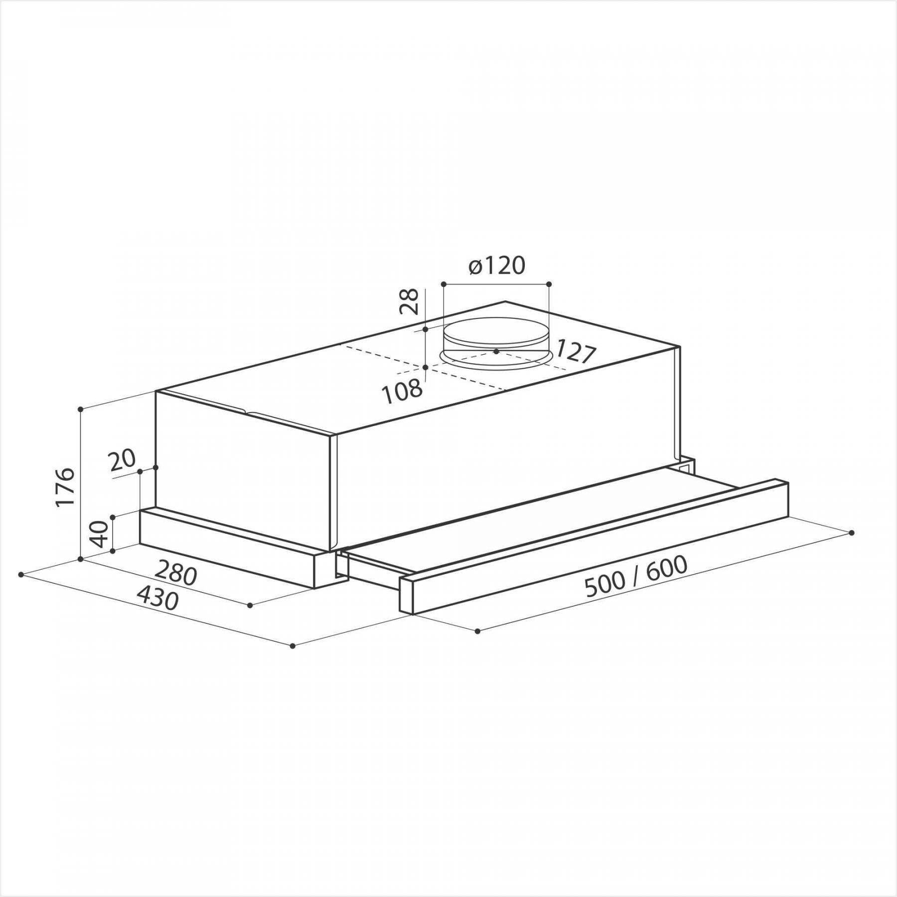 Купить Вытяжка встраиваемая LEX Hubble G 500 черный/стекло черное — Фото 6