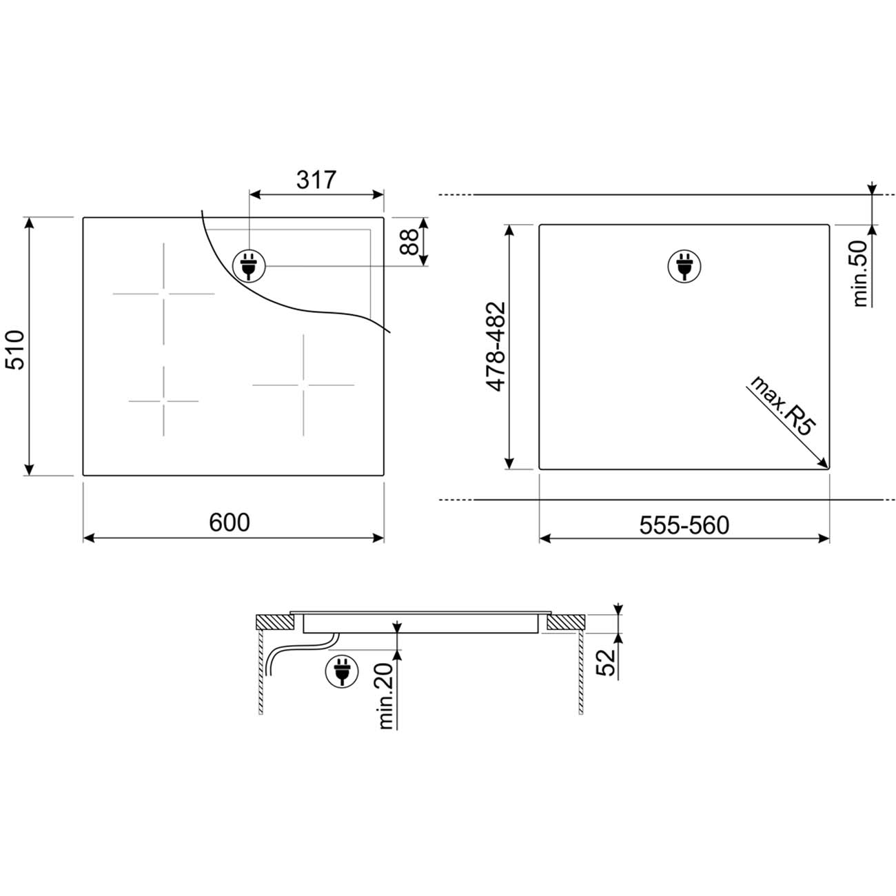 Купить Индукционная варочная панель Smeg SI2641DP — Фото 7