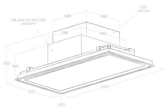 Купить Островная вытяжка ELICA ILLUSION H30 WH/A/100 — Фото 2