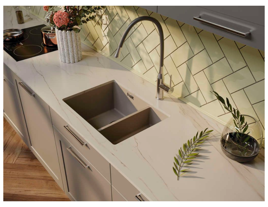 Купить Мойка OMOIKIRI Kata 55-2-U-BE Artgranit/ваниль — Фото 3