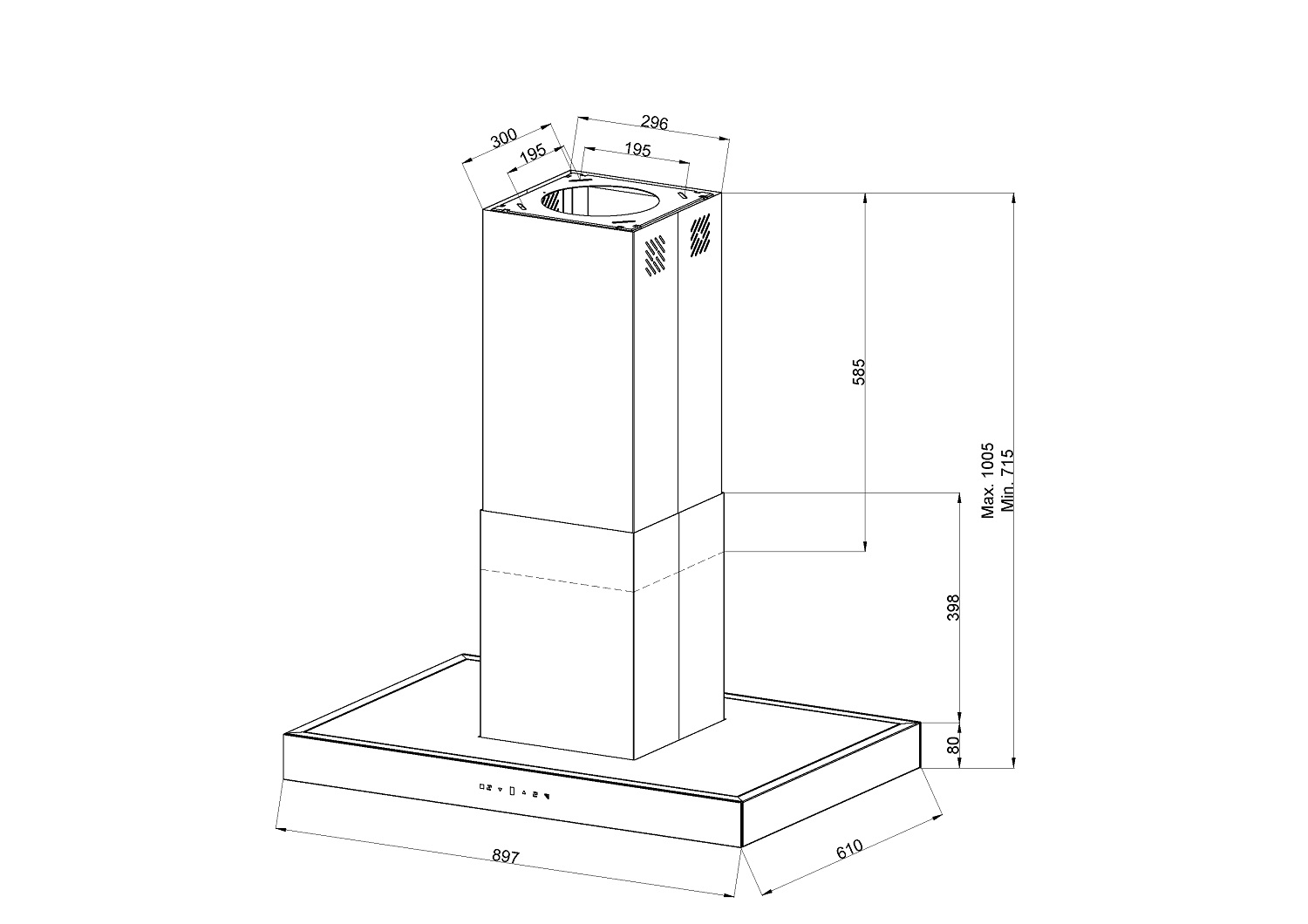 Купить Островная вытяжка KUPPERSBERG DUDL 8 BX — Фото 4
