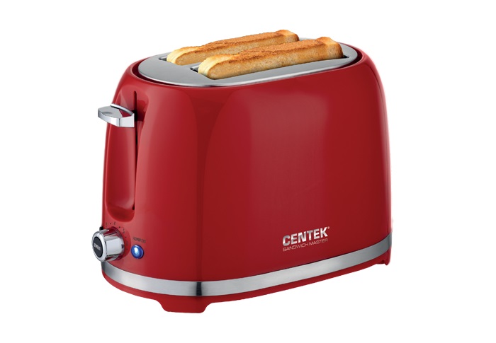 Тостер CENTEK СТ-1432  красный																		 — описание, фото, цены в интернет-магазине PT Stores