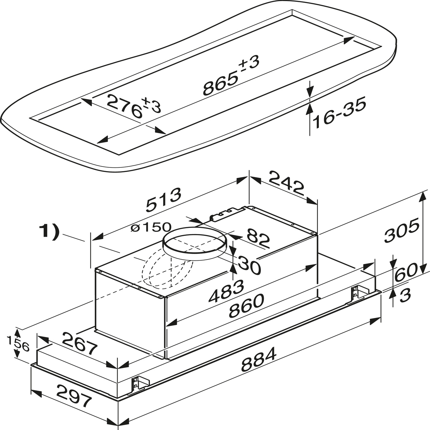 Купить Вытяжка встраиваемая MIELE DA2698 — Фото 2