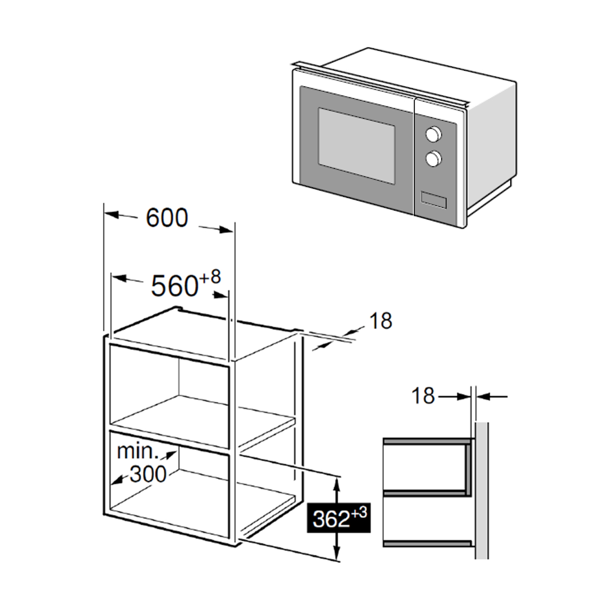 Купить Встраиваемая СВЧ печь MAUNFELD MBMO.20.8GB — Фото 12