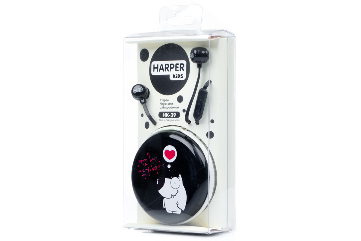 Наушники HARPER KIDS HK-39 Black																		 — описание, фото, цены в интернет-магазине PT Stores