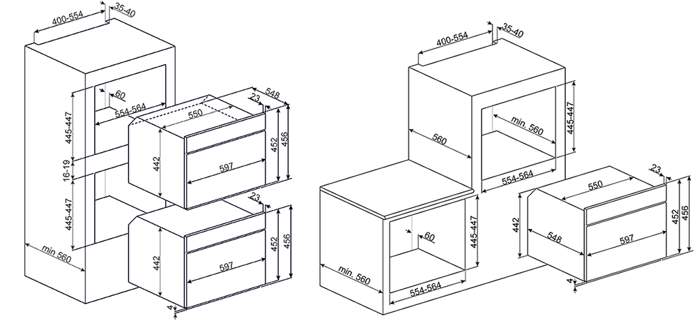 Купить Встраиваемая СВЧ печь SMEG SF4800MPO — Фото 2