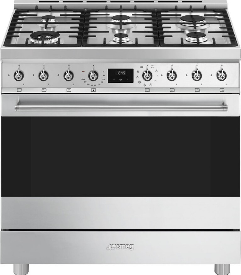 Комбинированная плита Smeg C9GMX2																		 — описание, фото, цены в интернет-магазине PT Stores