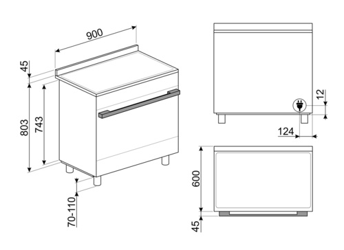Купить Электрическая плита SMEG CPF9IPYW — Фото 5