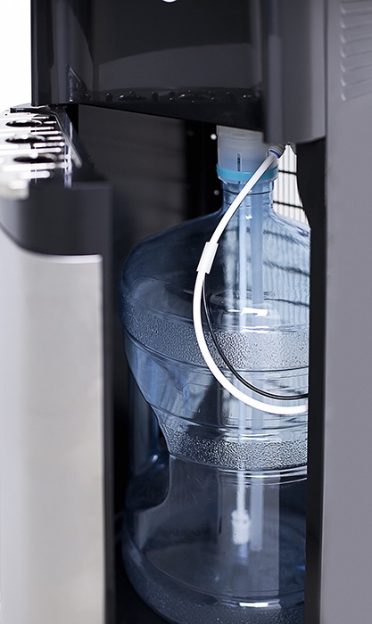 Купить Кулер для воды HotFrost 35AN напольный компрессорный серебристый/черный — Фото 6