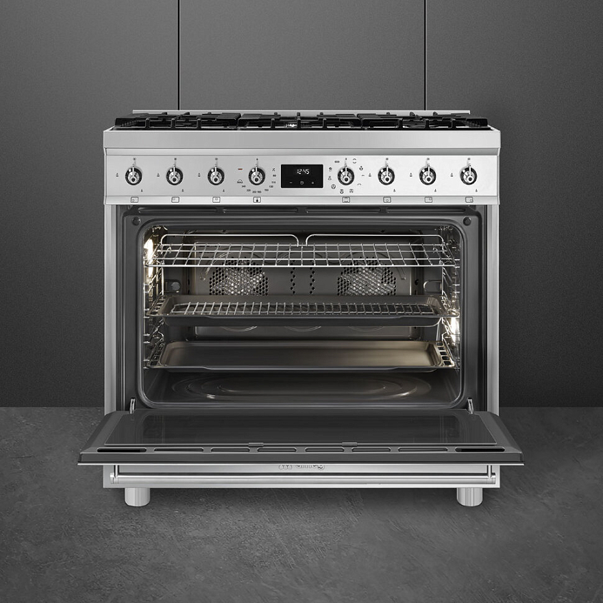 Купить Комбинированная плита Smeg C9GMX2 — Фото 4
