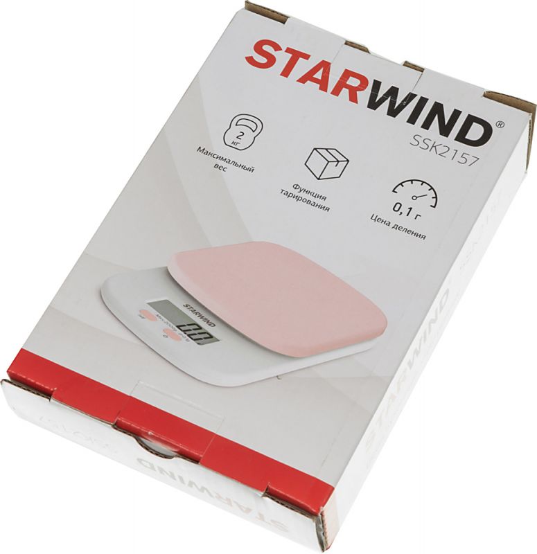Купить Кухонные весы Starwind SSK2157 розовый — Фото 5