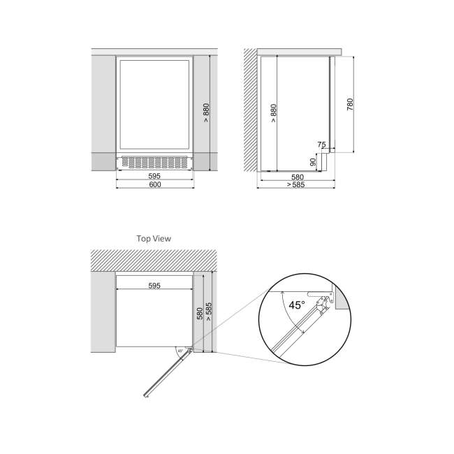 Купить Встраиваемый винный шкаф DUNAVOX DAUF-45.125DOP.TO — Фото 4