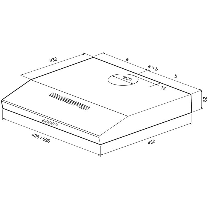 Купить Плоская вытяжка KRONA ERMINA 500 black PB — Фото 2