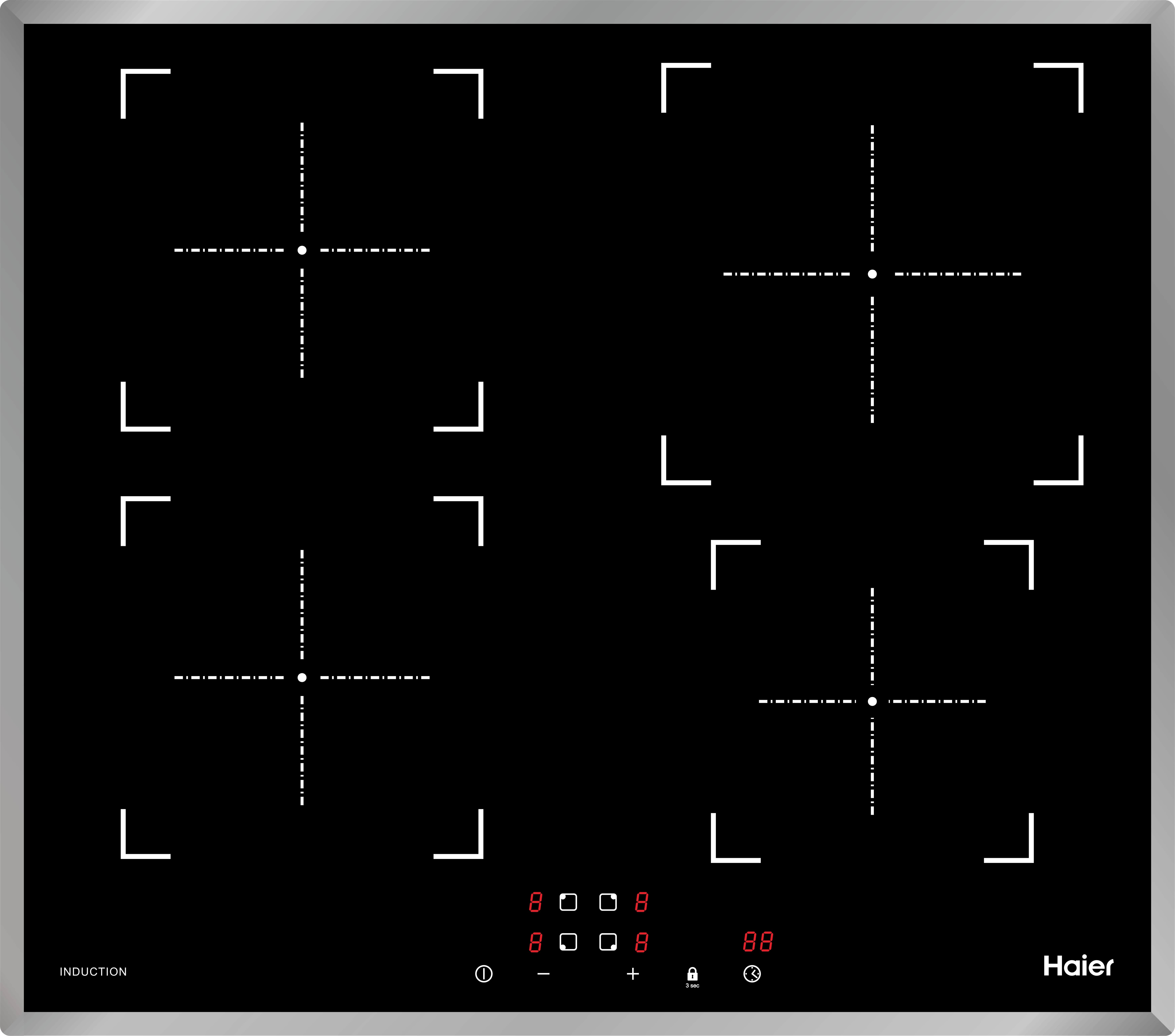 Индукционная варочная панель Haier HHY-Y64NFB																		 — описание, фото, цены в интернет-магазине PT Stores
