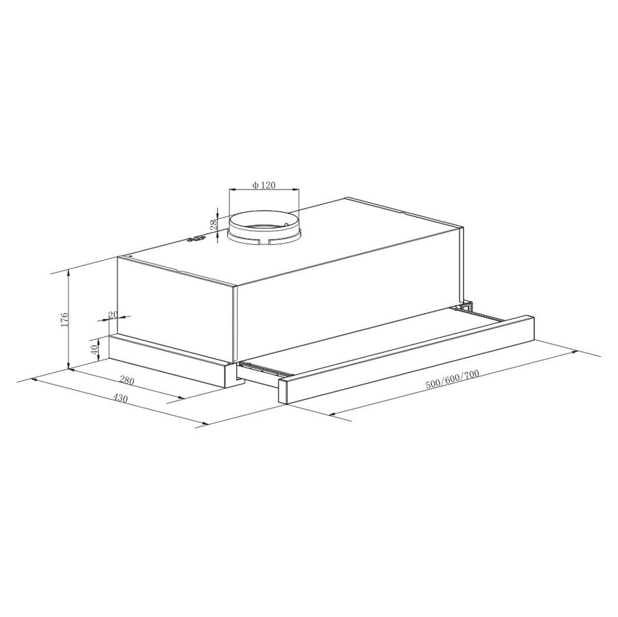 Купить Вытяжка встраиваемая LEX Hubble G 500 белый/стекло белое — Фото 8