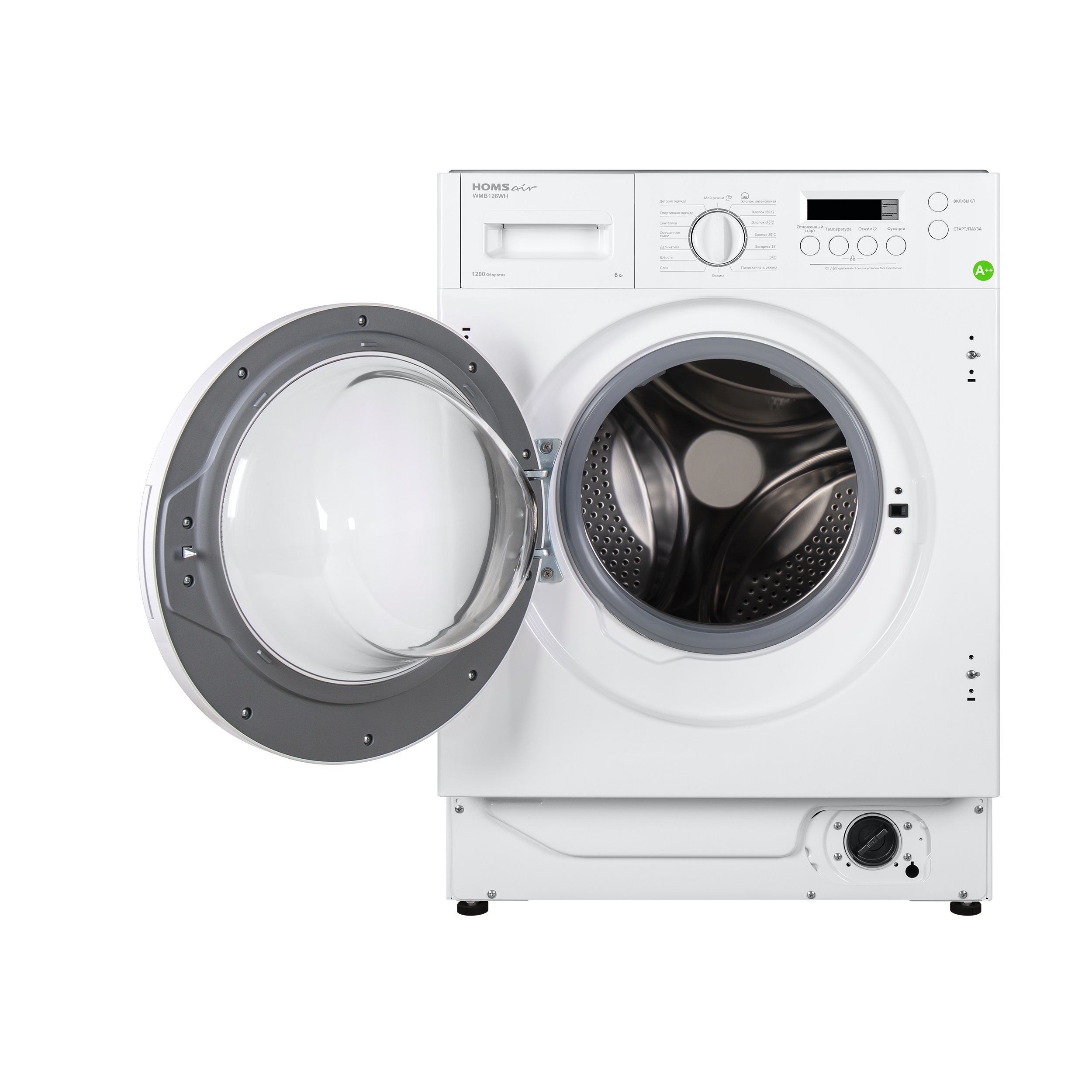 Купить Встраиваемая стиральная машина HOMSair WMB126WH — Фото 2